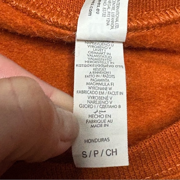 Jerzees Orange Graphic Women's Sweater - Picture 5 of 10